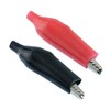 10 x Crocodile/Alligator Clips Connectors for Test Leads Red and Black 42.5mm