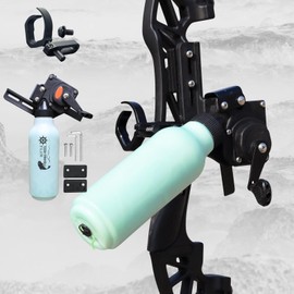 Bow Fishing Combo Kit Bowfishing Bow, Fishing Kit Multi Scenery Hunting Practice, Complete Accessories Reel Arrows 30lbs 40lbs (Black, 30lbs)