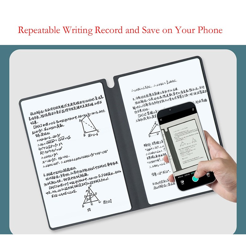 YIKANGHENG Wipeable Notebook with a Wipeable Pen and Rag, 9