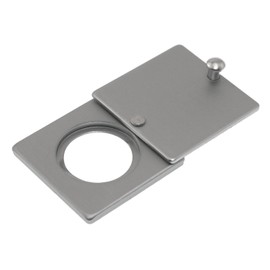 Maxmoral Peephole Cover with Self Adhesive Mounting Tool Door Viewer Zinc Alloy Cat's Eye Tailcap Anti-Peeping Dustproof Door Mirror Cover Hole Diameter 15-16mm Used for Hotel Home Use Silver