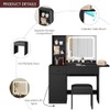 GarveeHome Makeup Vanity Desk with Mirror and Lights, Vanity Table