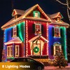66FT Solar String Lights Outdoor Waterproof, 200LED Solar Christmas Lights