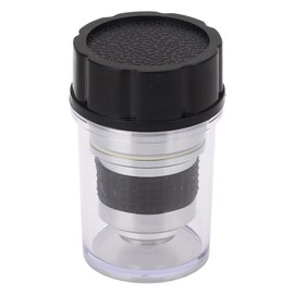 100X Microscope Objective Lens, RMS Size, Brass and Aluminum Alloy Material, Suitable for Material Research and Quality Inspection