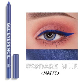 Blue Matte Eyeliner Gel Pencil – Waterproof, Smudge-Proof, Long-Lasting, High-Pigment Eye Liner Pen