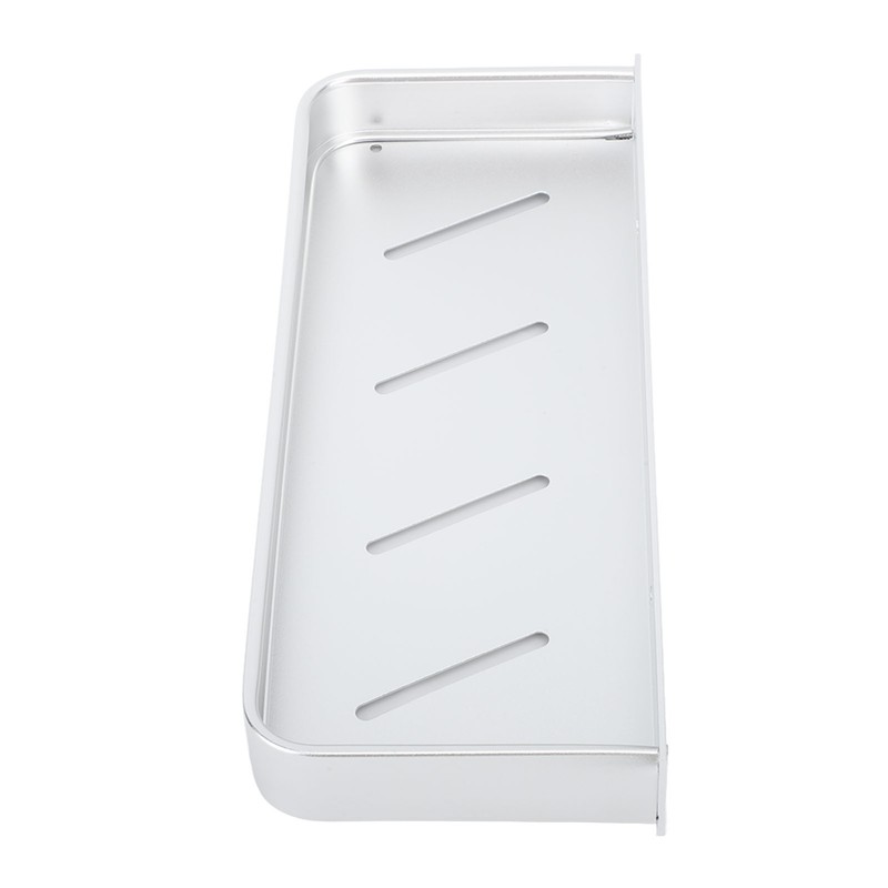 Bathroom Space Aluminum Shelf Bathroom Wall Mounted Drill Free Shelf