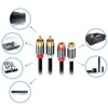 deleyCON PREMIUM 0.5m HQ Stereo Audio RCA Extension Lead -