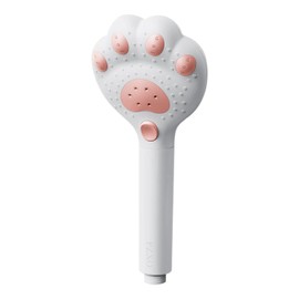 Filtered Handheld Shower Head, Cat Paw High Pressure Adjustable Showerheads, Shower Filter Head for Hard Water, Perfect Bathroom Showerhead, 2.5GPM, White