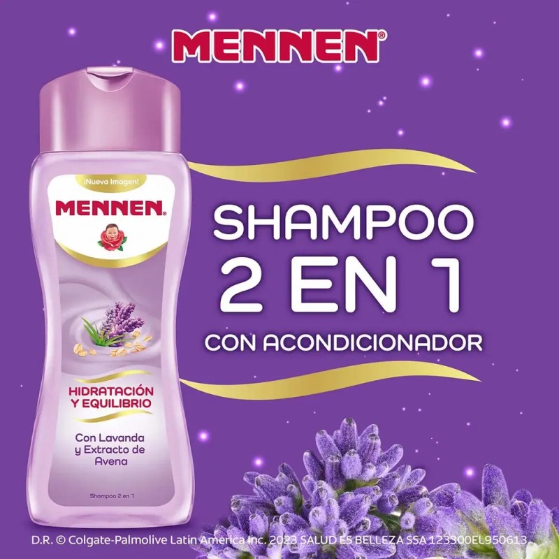 Shampoo Hidratación Y Equilibrio Con Lavanda 700 Ml Mennen