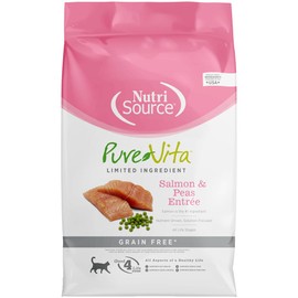 PureVita, Limited Ingredient Salmon & Peas Entr‹©E Dry Cat Food, 4 Pounds