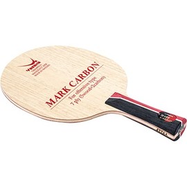 Yasaka YR183 Table Tennis Racket Mark Carbon Shakehand for Attacks, 5 Plywood + 2 Carbon Flared