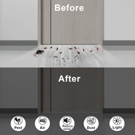 Trisiki Upgraded Strong Adhesive Foam Weather Stripping Door Seal Insulation Tape for Insulating Door,Window, Air Conditioner Noise-Reduction Self Adhesive Sealing Weatherstrip (1 in x 1/2 in x 10 Ft)