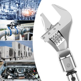 SOEWWEKLAX Hvac Torque wrench,Adjustable Torque Wrench, 30mm Open End Torque Wrench for Hvac Mini Split and Refrigeration System