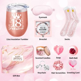 RichMoho 18th Birthday Gifts for Girls 18 Year Old Best Birthday Gift Ideas for Girls Present for Friends Daughter Granddaughter Niece Sister