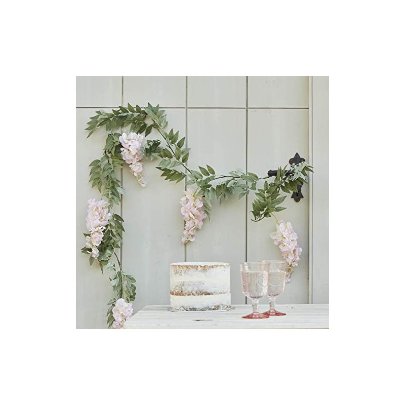 Ginger Ray Blush Pink and Green Wisteria Decorative Wedding Artificial