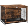 HOOBRO Dog Crate Furniture, 38.6" Large Dog Kennel Indoor, Wooden