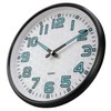 Plumeet Night Light 13'' Bedroom Wall Clocks with Silent Non-Ticking