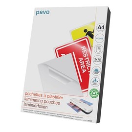 Pavo Laminating Pouches A4 150 Micron Pack of 25