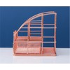 WANGCL Rose Gold Desk Organizer, Mesh Desk Organiser Pen Holder