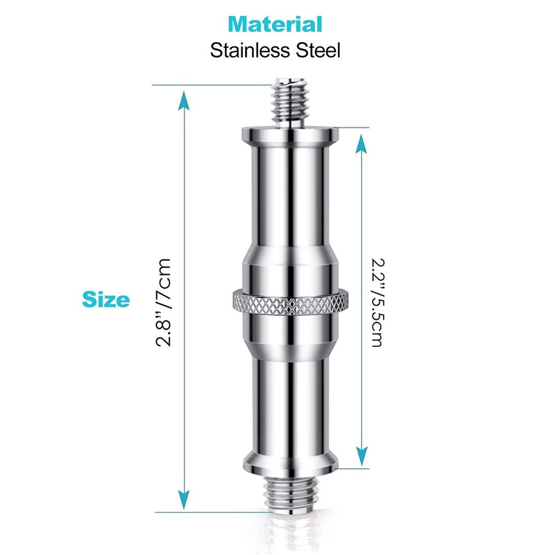Selens 6 Pcs Standard 3/8 to 1/4 Adapter Thread Screw
