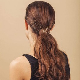 Bobby Pins Bronze, 120 Count - 2 Inches Smooth Finish Bun Hair Pins Clips for Women Girls Kids Great for All Hair Types