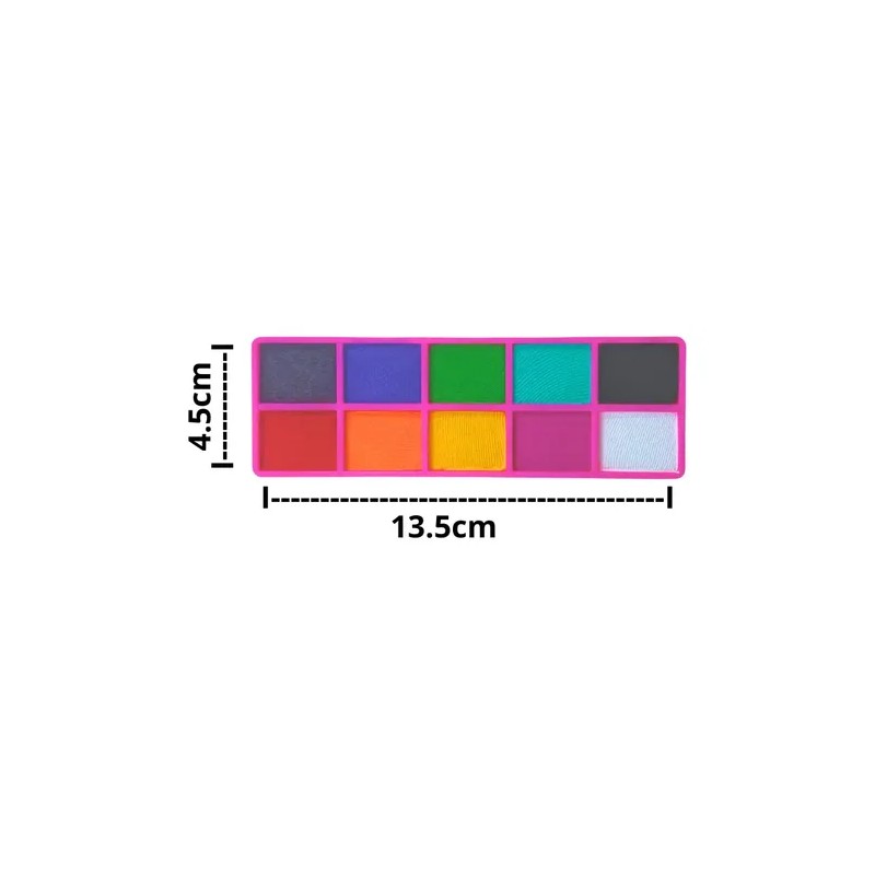 Kit De Maquillaje Pintacaritas Bodypaint Colibrix Base Agua