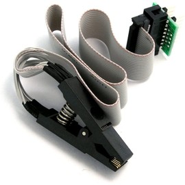 Fasizi SOIC16 SOP16 Test Clip For EEPROM 93CXX / 25CXX / 24CXX / 25LXX in-circuit programming with adapter