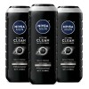 Nivea Men Active Clean Gel de Baño con Carbón Natural