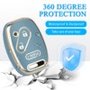 MILD EAST for Honda Key Fob Cover with Keychain, Car