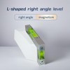 Rectangular high-Precision L-Shaped Level, 7-Character Household Strong Magnetic Level, Double