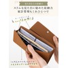 PURCHIC Women's Long Wallet, Genuine Leather, Thin, Lightweight, Slim, Thin,