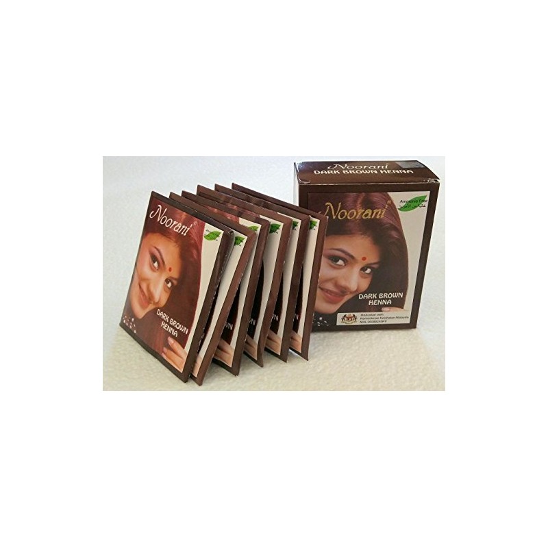 Noorani Dark Brown Henna 6 X 10 gms/Box