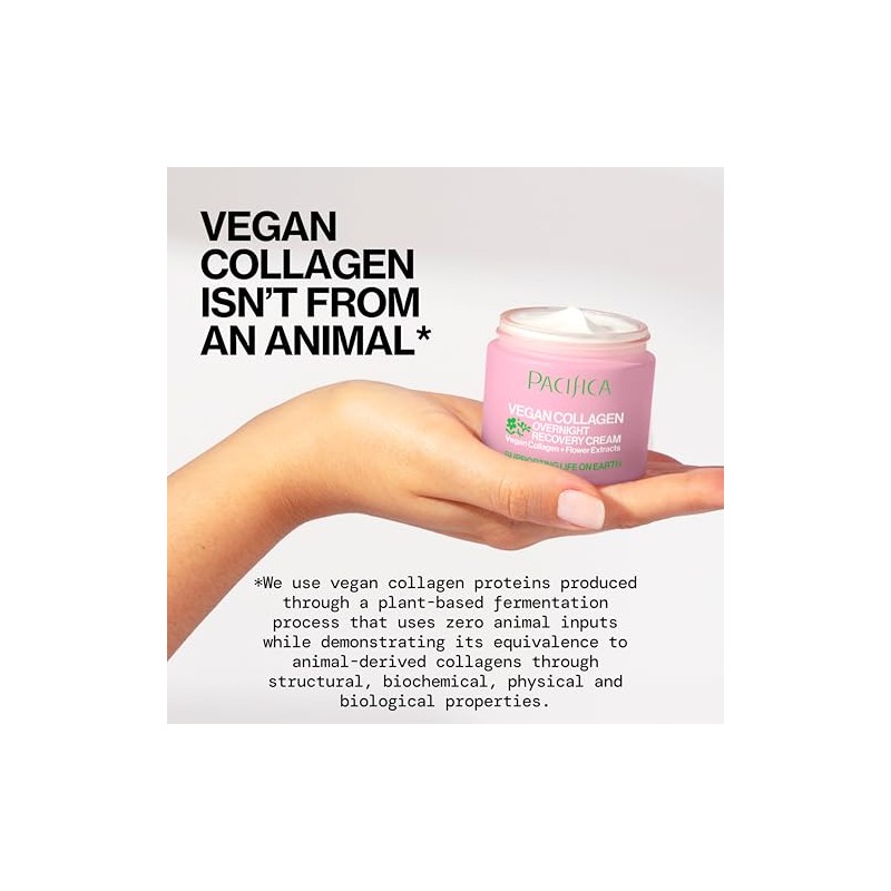 Pacifica Vegan Collagen Overnight Recovery Cream 1.7 oz