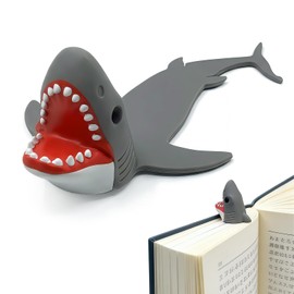 Bookmark, Bookmark, 3D, Shark, Animal, 3D, Miscellaneous Goods, Reading, Healing, Animal, Cute, Characters, Books, Organization, Keepsake, Petite Gift, Kids, Boys, Girls, Readers, Goods, Shark