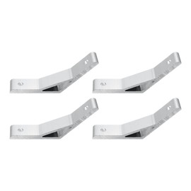 PATIKIL 135 Degree Angle Corner Brackets, 4Pcs 4.33x0.87 Inch Aluminum Extrusion Profile Accessories Corner Brace Joint Connectors for 3030 Series (Silver)