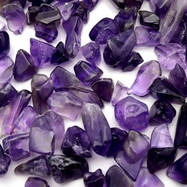 Gold Stone Amethyst Ripple, Horn Type, Small Size, AAA Deep Purple, 3.5 oz (100 g), Purple Crystal, Natural Stone Made in Brazil, Power Stone