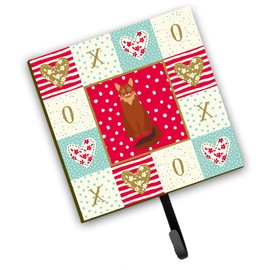 Caroline's Treasures Somali Cat Love Leash or Key Holder Hooks, Multicolor