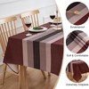 Tablecloth Red 100 x 100 cm Linen Tablecloth Weatherproof Garden