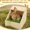 Maxcheck 1 Pack Wood Rabbit Nesting Box, 14x8x8 Inch Wooden