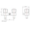 Dura Faucet DF-SA100S-BQ RV/Motorhome/Trailer Shower Faucet Valve Diverter with Smoked