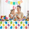 4 Pack Easter Tablecloth Party Decorations, 54 x 108 Inch
