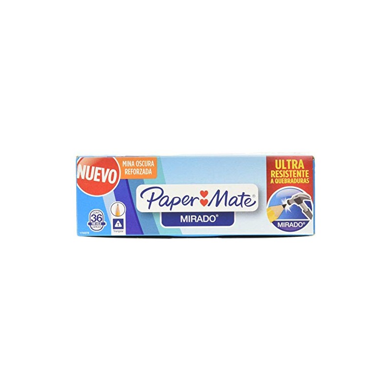 Paper Mate 1734378 Lpiz Mirado Triangular 2 12, Caja de