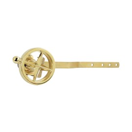 Kingston Brass KTRNK2 Levante Front Mount Toilet Tank Lever with Knurled Handle, Polished Brass