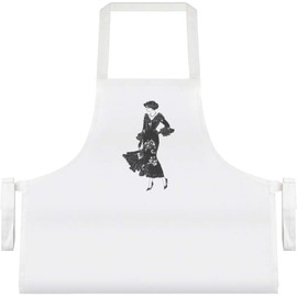 Azeeda 'Vintage Fashion Model with Long Dress' Unisex Cooking Apron (AP00082096)