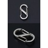 prendre PR-CARA10 Small Carabiner S-Shaped Hook, Stainless Steel, Lightweight, Accessories,