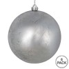 Vickerman 4" Silver Foil Ornament, 6 per Bag