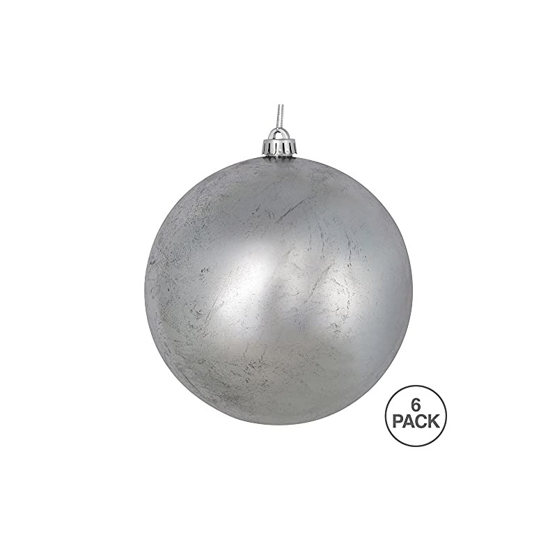 Vickerman 4" Silver Foil Ornament, 6 per Bag