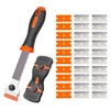 2PCS Razor Blade Scraper, Multi-Purpose Glass Scraper with 10 Plastic