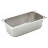 Winco 1/3 Size Pan, 4-Inch,Stainless Steel,Medium, 12.75"D x 7"W x