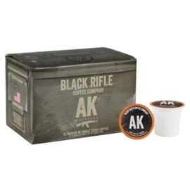 Black Rifle Coffee AK Espresso (Medium Roast Coffee Pods, 12 Count) Single Serve Coffee Pods, Colombian and Brazilian Grounds With a Nutty Aroma and Citrus and Dark Chocolate Flavors, Helps Support Veterans and First Responders