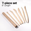 DAS Clay Wooden Assorted Modelling Tools, 7 Pieces, Ideal for